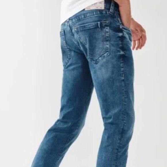 True Religion Geno Slim ink blue jeans size 33 x 34 New with Tags - Picture 3 of 9